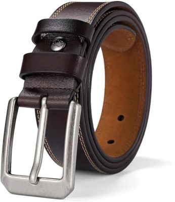 zaphod Men Formal, Casual, Party, Evening Brown Genuine Leather Belt