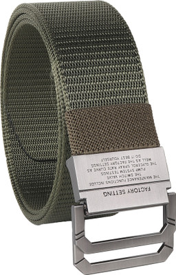 SunShopping Men Casual Green Nylon Belt