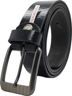 NUKAICHAU Men Formal, Casual, Evening, Party Black Genuine Leather Belt