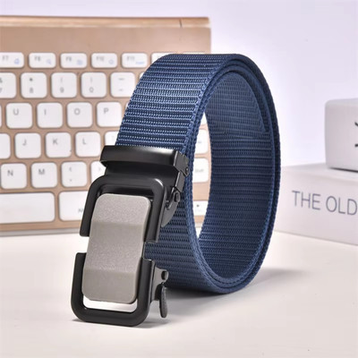 Artisanwear Men Casual Blue Nylon Belt