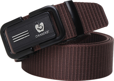 HENEDA Men Casual Brown Nylon Belt