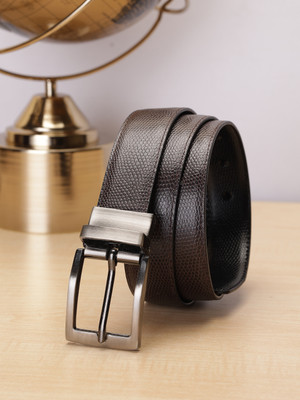 ZEVORA Men Casual, Formal Brown Genuine Leather Reversible Belt