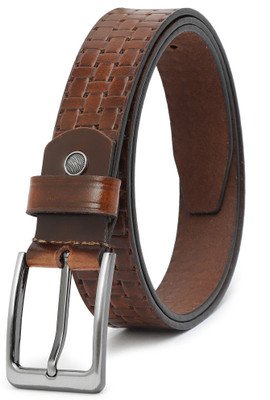 Roadster Men Formal Tan Genuine Leather Belt