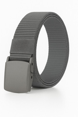PROVOGUE Men Casual, Evening, Formal, Party Grey Nylon Belt