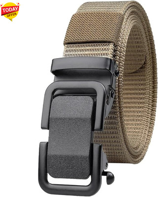 Artisanwear Men Casual Beige Nylon Belt