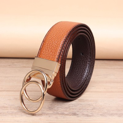 Kastner Men Formal Tan Artificial Leather Belt