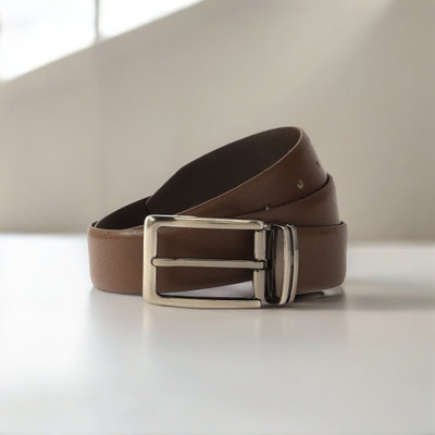 HRX by Hrithik Roshan Men Formal Brown Genuine Leather Belt