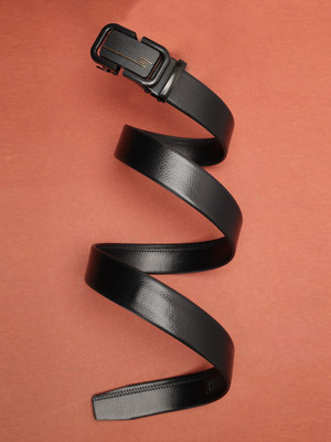 SAZARA Men Casual, Formal Black Texas Leatherite Belt