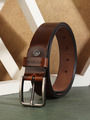METRONAUT Men Formal Tan Genuine Leather Belt
