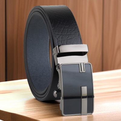 PROVOGUE Men Formal Black Genuine Leather Belt