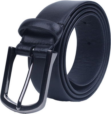 MUSOMODA Men Formal Black Genuine Leather Belt