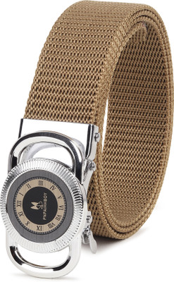 zaphod Men Beige Nylon Belt