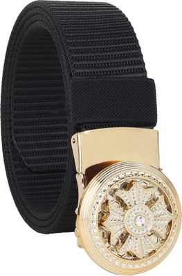 PROVOGUE Men Casual Black Nylon Belt