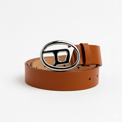 xelcis Men & Women Casual, Evening, Formal, Party Tan Genuine Leather Belt