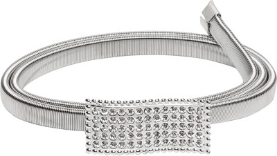 PROVOGUE Women Formal, Casual, Party, Evening Silver Metal Belt