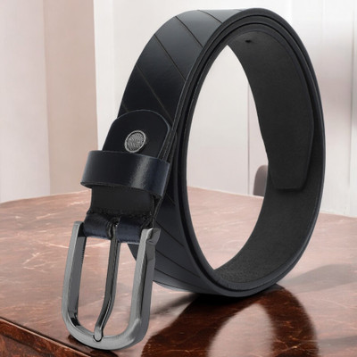 KILLER Men Casual, Evening, Formal, Party Black Artificial Leather Belt