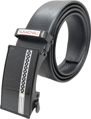NUKAICHAU Men Formal, Casual, Evening, Party Black Artificial Leather, Texas Leatherite Belt