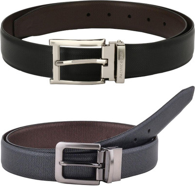 Pacific Gold Men Formal Brown, Black, Brown, Black Artificial Leather Belt