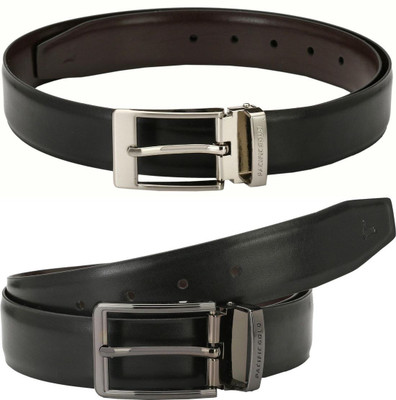 Pacific Gold Men Formal Brown, Black, Brown, Black Artificial Leather Belt