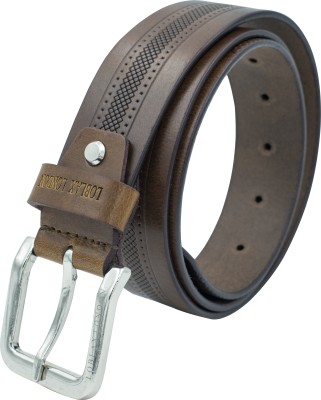 LOBLAX LONDON Men Casual, Evening, Formal, Party Brown Genuine Leather Belt