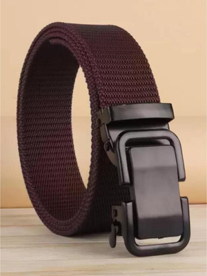 Icongadget Men Casual, Party, Evening, Formal Brown Nylon Belt