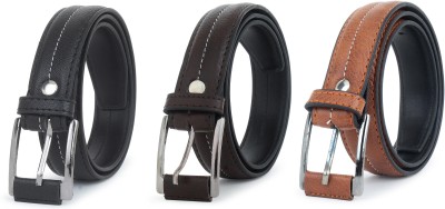 ZACHARIAS Boys Casual, Formal, Party Brown, Tan, Black Synthetic Belt