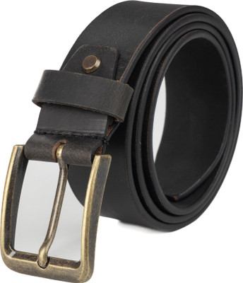 TANSTITCH Men Casual Black Genuine Leather Belt