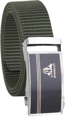 house of common Men Casual Green Nylon Belt