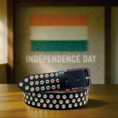 dazzle attire Men Party, Casual Blue Genuine Leather Belt