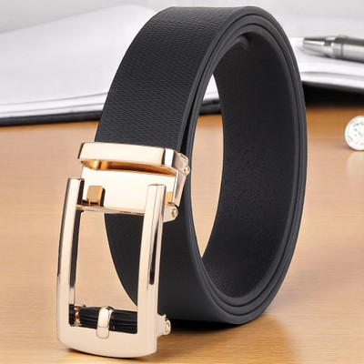 Roadster Men Formal Black Genuine Leather Belt