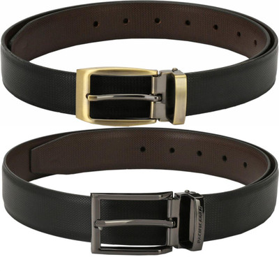Pacific Gold Men Formal Tan, Black, Brown, Black Artificial Leather Belt