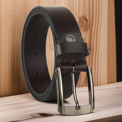 Roadster Men Formal Brown Genuine Leather Belt