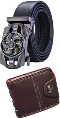 Zhermack Men Casual, Party Multicolor Artificial Leather, Canvas Belt