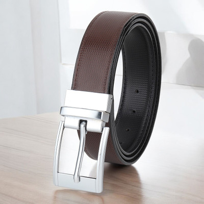 Roadster Men Formal, Casual, Evening, Party Brown Artificial Leather Reversible Belt