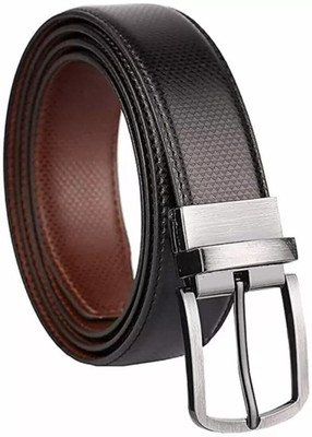 Icongadget Men Casual, Formal, Evening, Party Black, Brown Synthetic Reversible Belt