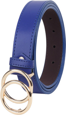 Mast & Harbour Women Formal, Casual, Evening, Party Blue Artificial Leather Belt