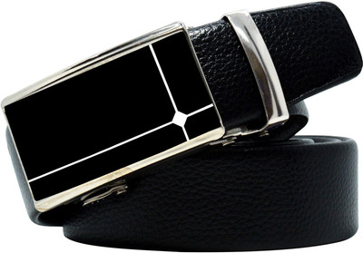 PROVOGUE Men Casual Black Texas Leatherite Belt