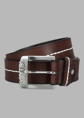 LEVI'S Men Casual Brown Genuine Leather Belt