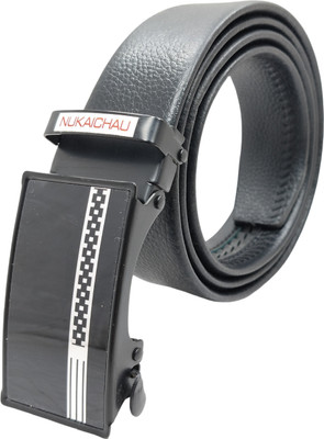 NUKAICHAU Boys Formal, Casual, Evening, Party Black Artificial Leather, Texas Leatherite Belt