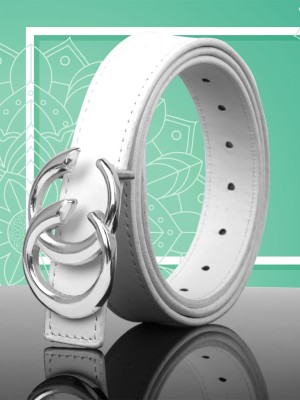 Dressberry Women Casual White Artificial Leather Belt