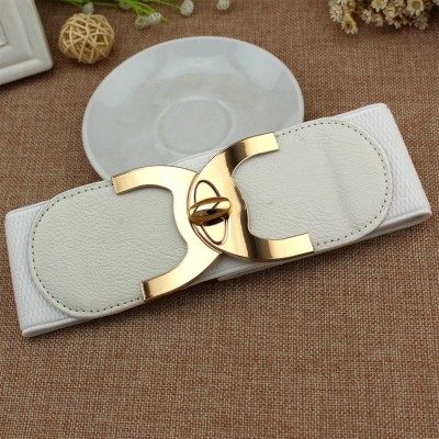 KILLFE Women Casual White Fabric Belt