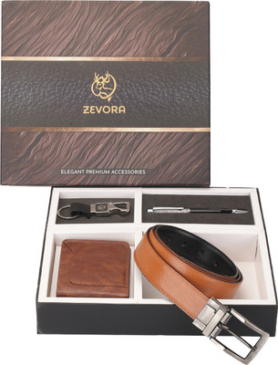 ZEVORA Watch & Belt Combo(Tan)