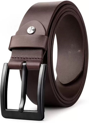WARCKS Men Formal Brown Genuine Leather Belt