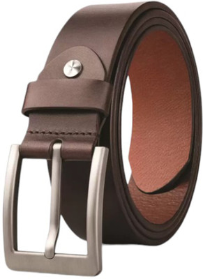 HENEDA Men Formal, Casual, Party Brown Genuine Leather Belt