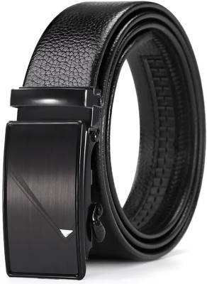 LOOPA Men Formal, Casual, Party, Evening Black Synthetic Belt