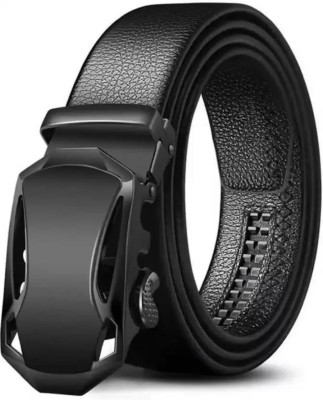 CLOCK21 Men Casual, Evening, Formal, Party Black Artificial Leather, Synthetic, Texas Leatherite Belt