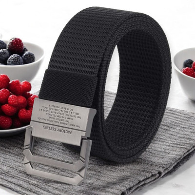 LOBATA LIFESTYLE Men Casual Black, Grey Nylon Belt