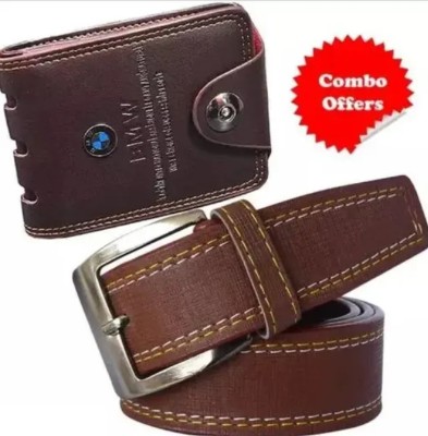 OODI Men Brown Artificial Leather Belt