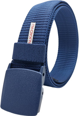 NUKAICHAU Men Casual, Evening, Party Blue Nylon Belt