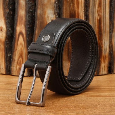 LOUIS STITCH Men Casual Black Genuine Leather Belt